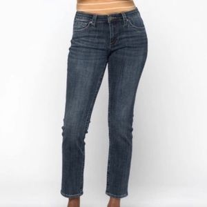 NWT KUT FROM THE KLOTH Mirabel Straight Leg Jean, Size 14, Blue Denim, Ankle
